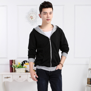 Zipper hooded sweate