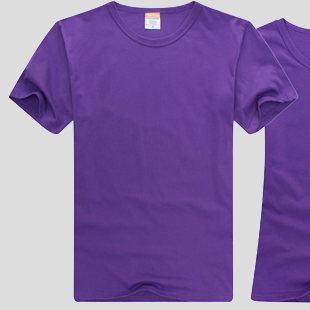 Purple round neck sh